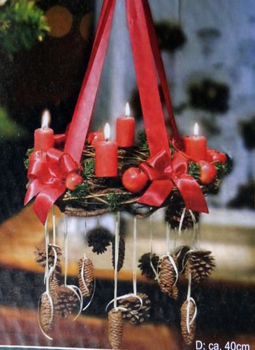 Hänge adventskranz metall - hänge,