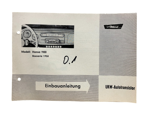 Original einbau anleitung - einbau,