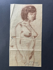 Akt - Frau - Zeichnung - signiert - um 1930 Student Münchner Kunstakademie