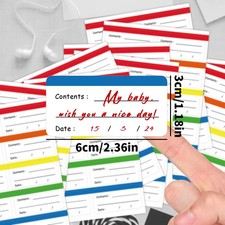 Gefrierschrank-Etiketten Aufkleber Papier abziehbar haftfrei 10 Blatt