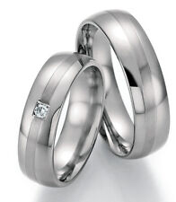 Titan Eheringe + Diamant +
