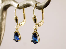 333 Gold kleine Ohrringe mit Tropfen Zirkonia 23 mm Länge 1 Paar mit Brisur