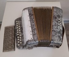 Vintage Akkordeon Knopfakkordeon alt antik Sammlerstück