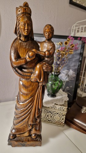 Antike skulptur maria mit - antike,