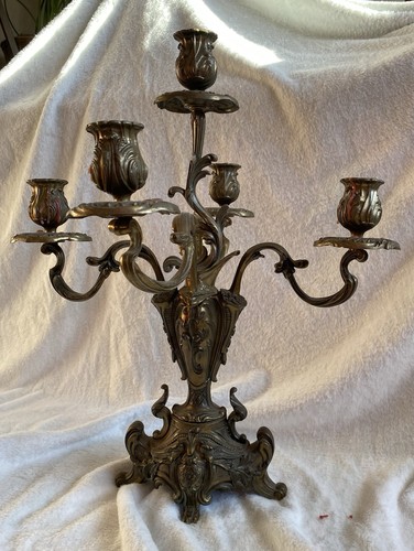 Vintage kerzenhalter bronze - kerzenhalter,