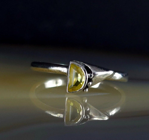 Ring silber 925 zirkonia gelb - zirkonia,