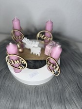 Adventskranz Rosa Kerzen
