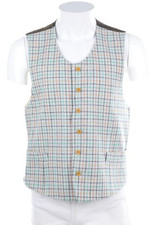 JOOP! Weste Vintage Schurwolle Muster 48 multicolor