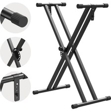 Verstellbarer Keyboardständer X-förmig höhenverstellbar für 61 76 88 Tasten