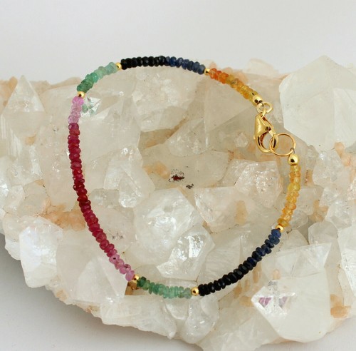 Rubin saphir smaragd - smaragd, armband