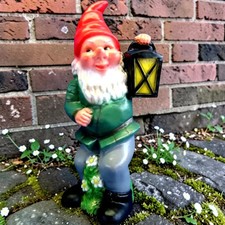 Gartenzwerg mit Laterne XXL 70
