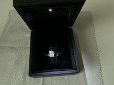 Luxuriöser 14K Weißgold-Ring