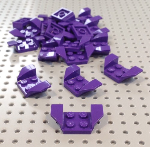 Lego dunkel lila 2x4 - , platte