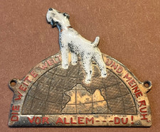 Altes Email Plakette