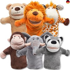 JOYIN 6 Stück Tier Handpuppen