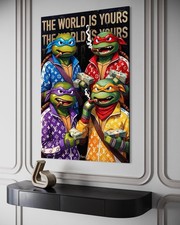 Teenage Mutant Ninja Turtles Leinwand Bild Canvas Cash Wandbild LV Party
