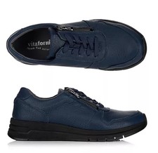 VITAFORM Damen- Sneaker Hirschleder Reißverschluss Sportsohle-Maike.    Si