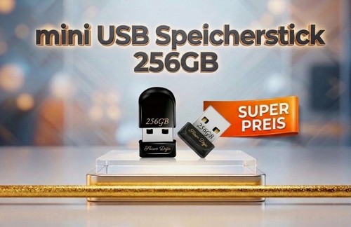 Usb stick mini 256gb schwarz - 256gb,,
