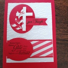 Taufkarte, Zur Taufe