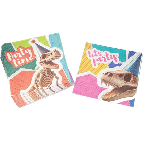 Dino skelett servietten - skelett,