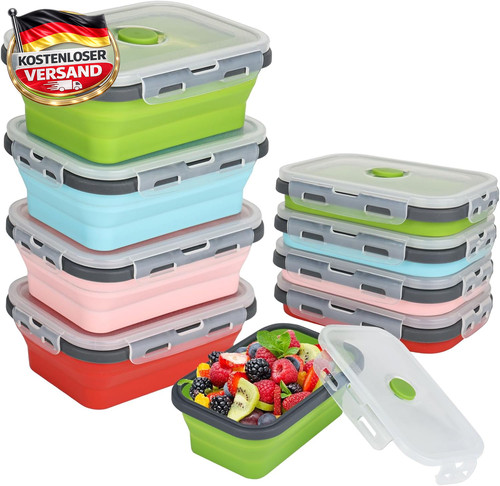Faltbare lunchbox mit - faltbare,