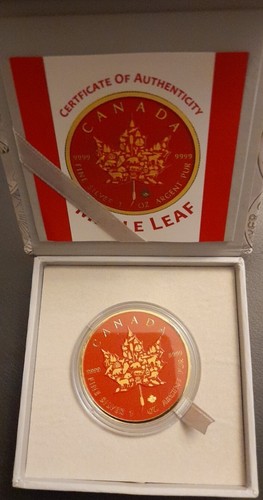 Rot goldfarben canadian - rot, &