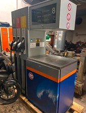 Zapfsäule Tanksäule Gulf Tankstelle Doppelseitig