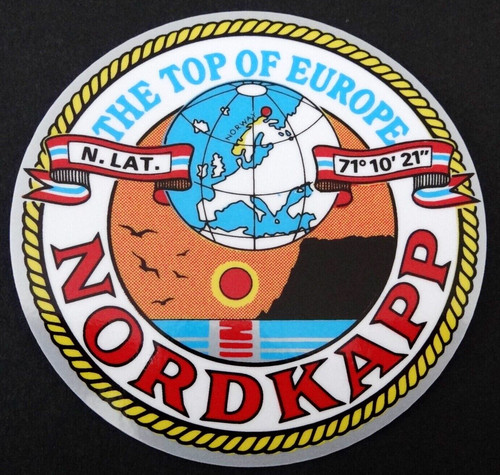 Souvenir aufkleber nordkapp - souvenir-aufkleber,