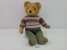 Kuschel-/Plüschtier Teddy Bär Glasaugen Bekleidung gestrickt Geräusche #256712