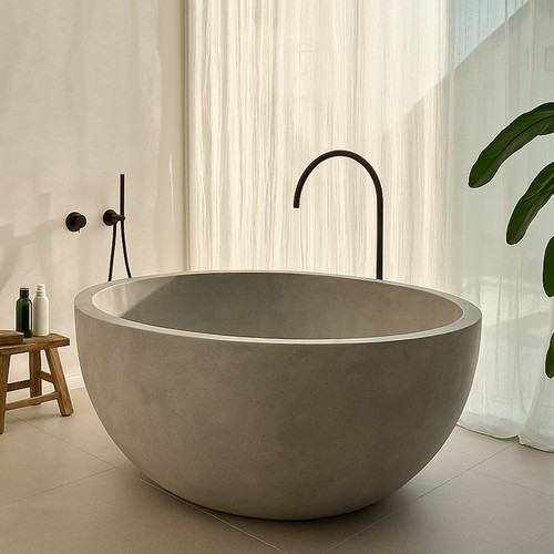 Badewanne aus terrazzo 150 - terrazzo, cm