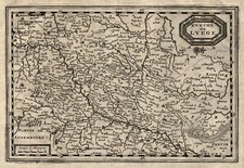 Belgien Lüttich Original Kupferstich Landkarte van der Aa 1712