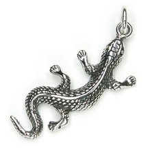 Gecko Eidechse Kettenanhänger