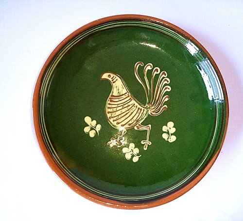 Vintage wand teller schale - vintage,