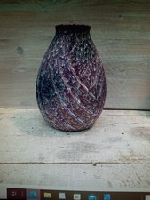 Dümmler & Breiden Vase Lila   Neu   - ca. 1950   -25 cm Höhe Relief 151/ 25