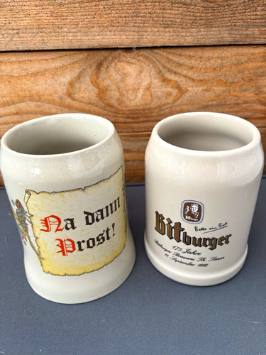 Bitburger steingut bierkrug - bitburger,