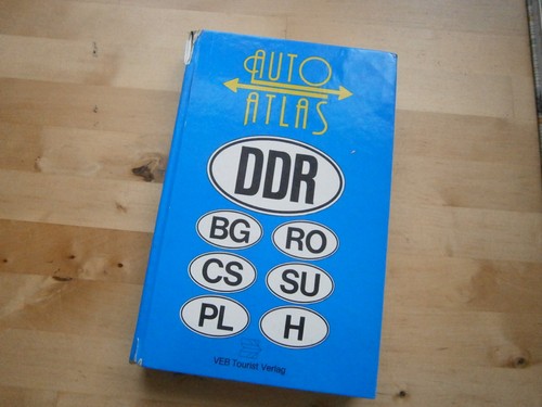 Großer blauer auto atlas - großer, "auto-atlas