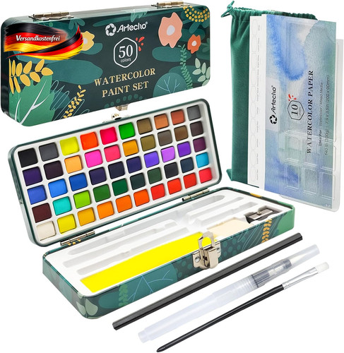 Aquarellfarben set farben - aquarellfarben, 50