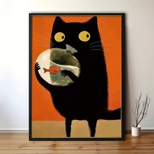 Leinwanddruck  Katze Wohnbild