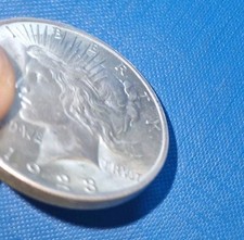 1923 PEACE DOLLAR BANKFRISCH UNZIRKULIERT VORZÜGLICH  NUR PLATIENE