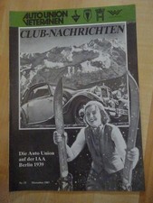 CLUB NACHRICHTEN - AUTO UNION