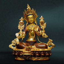 Buddha Tara Statue  "Feinste Qualität" Nepal (5 Kg) bunt Nutchhe Nepalbuddha