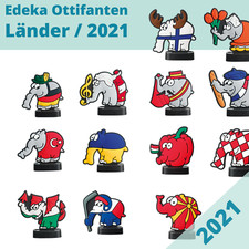 Edeka Ottifanten 2021 Länder EM EINZELFIGUR oder Sammelbox nach Wahl