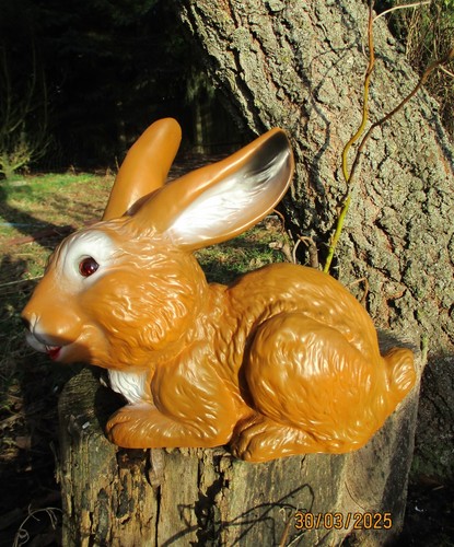 Gartenfigur hase lustig - gartenfigur,