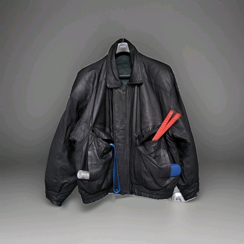 Lederjacke retro 80 90er - lederjacke, 80/90er