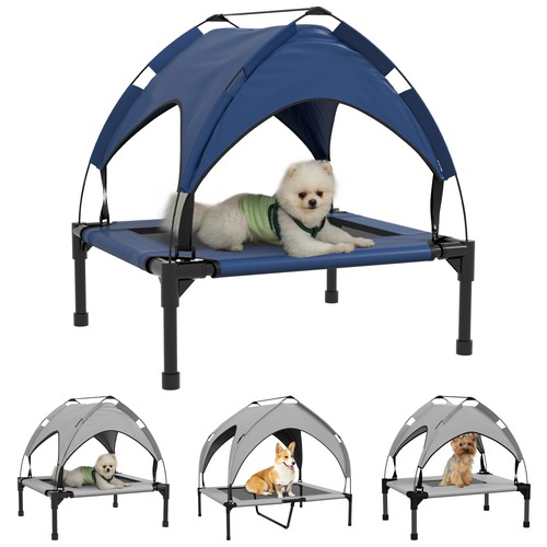 Pawhut erhöhtes hundebett mit - erhöhtes,