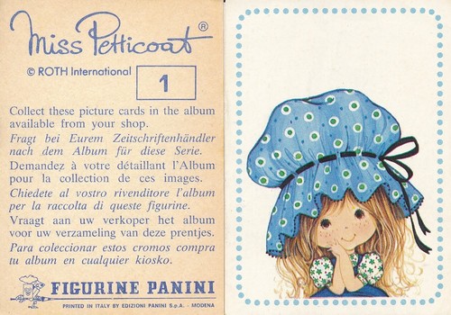 Panini sticker miss petticoat - panini,