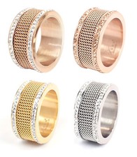 Edelstahlring Damen Ring 11mm