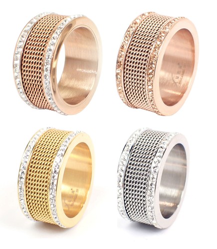 Edelstahlring damen ring 11mm - ring,