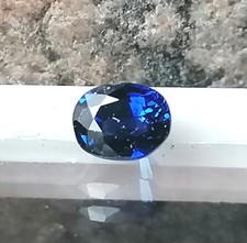 1 Saphir Ceylon lupenrein oval facettiert 0,80 ct 3,6 x 4,2 x 5,4 mm
