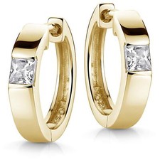 MATERIA Damen Gold Creolen 925